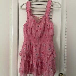 LoveShackFancy Floral Mini Dress Size M